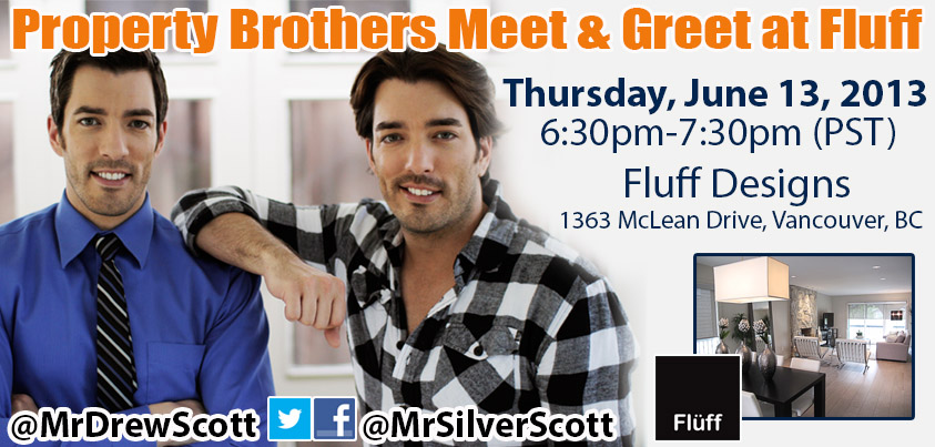 Meet and Greet the Property Brothers at Fluff