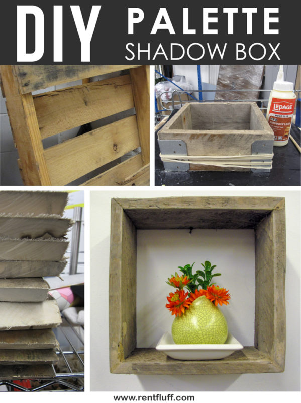 DIY: Wooden Palette Shadow Boxes - www.rentfluff.com