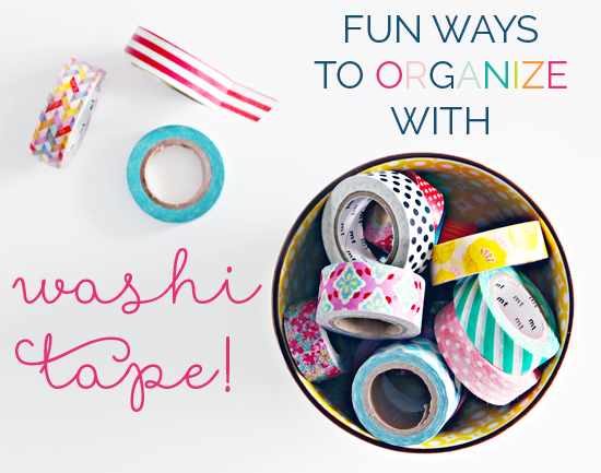 Washi Tape Organization DIY