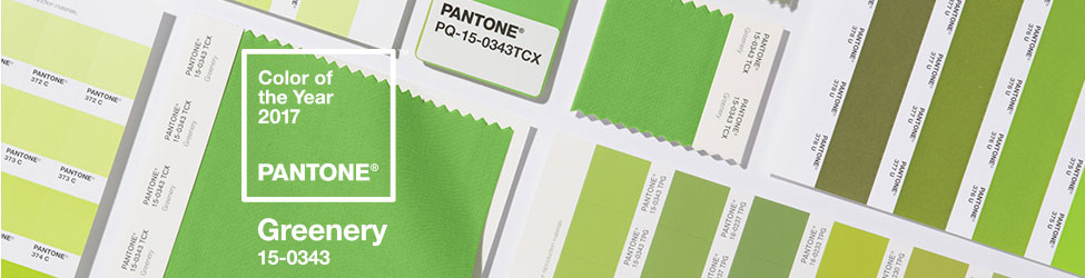 pantone colour of the year banner greenery