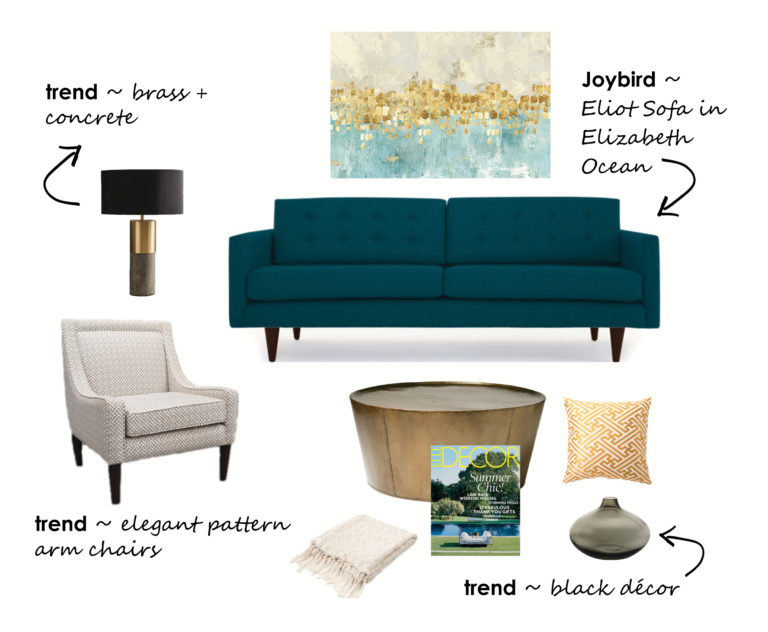 Flüff Crush Velvet Joybird Sofas Flüff Design and Decor