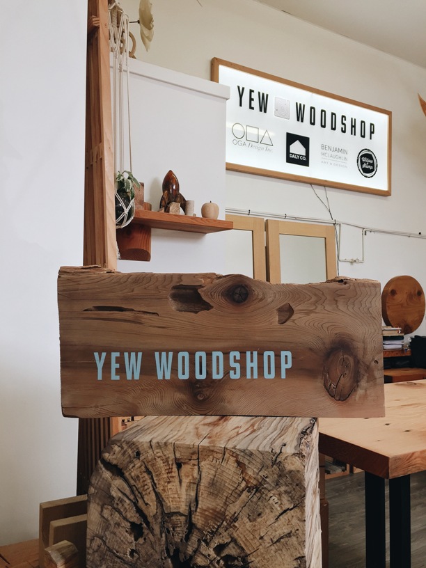 Yew wood shop open studio