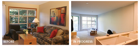 Patti's renovation in Whistler before and after