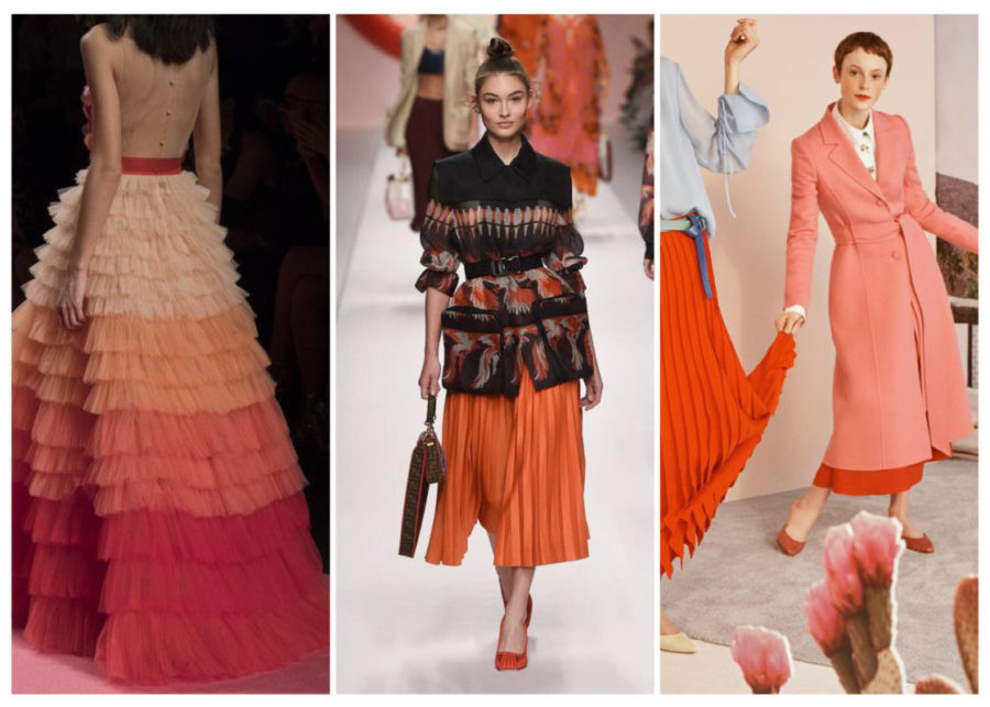 fashion featuring pantone colour of the year living coral